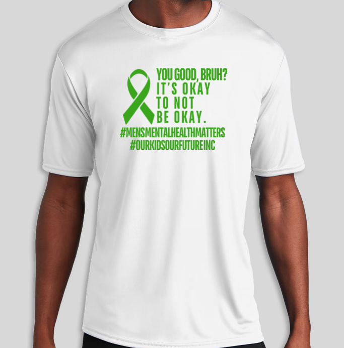 You Good, Bruh? White/Green Dri-Fit Tee